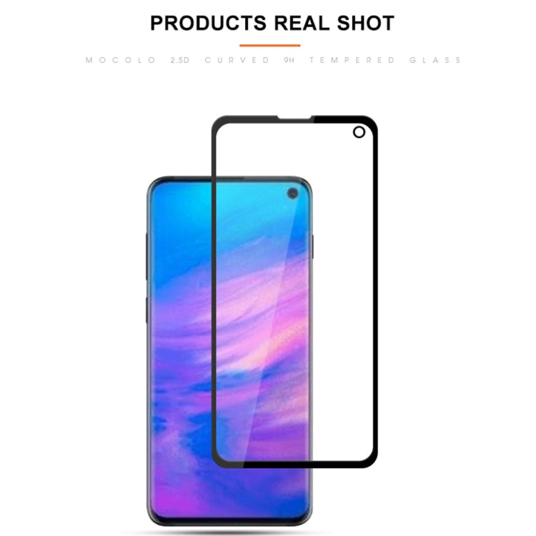 mocolo Full Glue 0.33mm 9H 2.5D Tempered Glass Film for Galaxy S10e(Black)