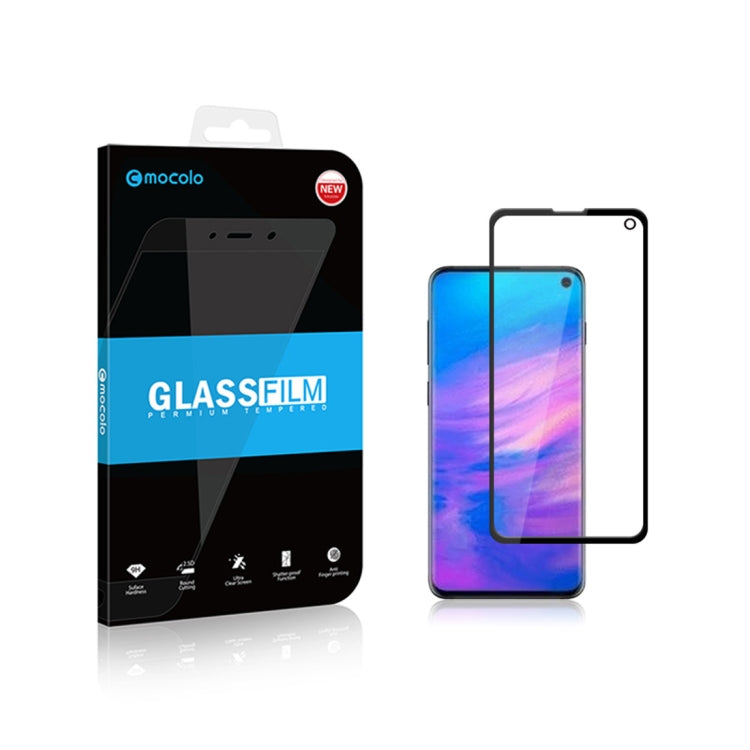mocolo Full Glue 0.33mm 9H 2.5D Tempered Glass Film for Galaxy S10e(Black)