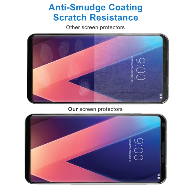 For LG V30 0.26mm 9H Surface Hardness 3D Curved Tempered Glass Screen Protector