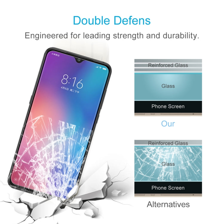 100 PCS 0.26mm 9H 2.5D Tempered Glass Film for Xiaomi Mi 9 SE