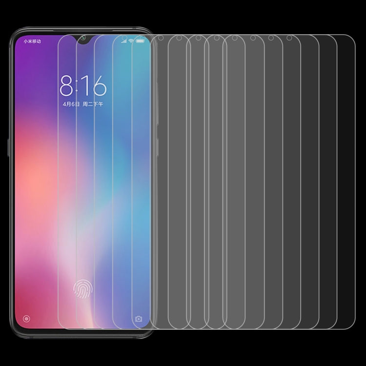 100 PCS 0.26mm 9H 2.5D Tempered Glass Film for Xiaomi Mi 9 SE