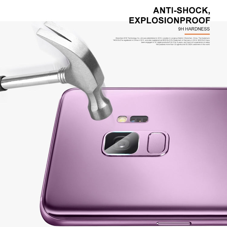 mocolo 0.15mm 9H 2.5D Round Edge Rear Camera Lens Tempered Glass Film for Galaxy S9+(Transparent)