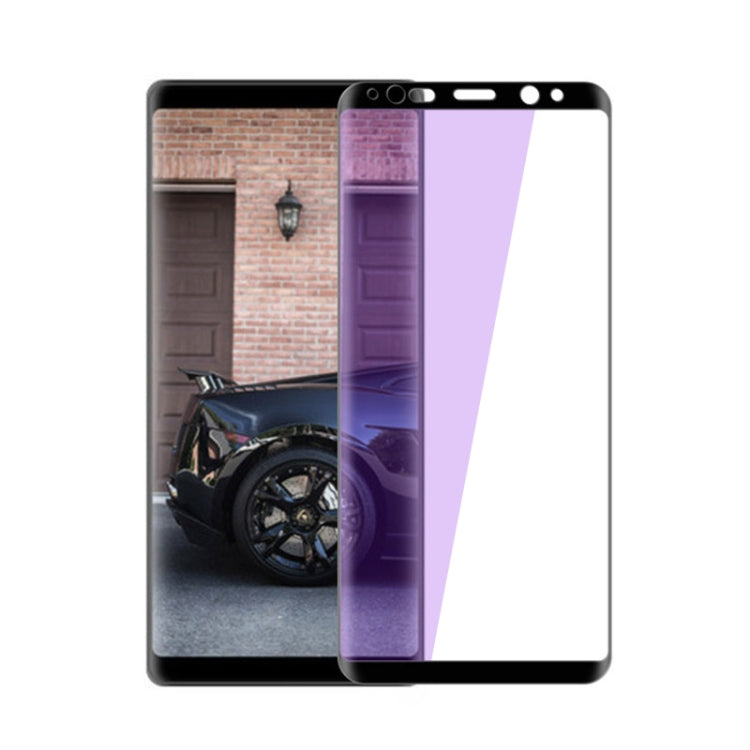 mocolo 0.33mm 9H 3D Round Edge Anti Blue-ray Tempered Glass Film for Galaxy Note8 (Black)