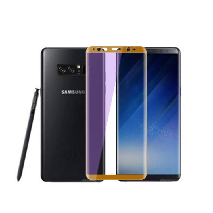 mocolo 0.33mm 9H 3D Round Edge Anti Blue-ray Tempered Glass Film for Galaxy Note8 (Black)