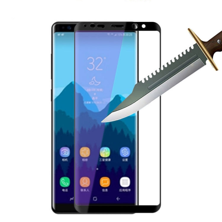 mocolo 0.33mm 9H 3D Round Edge Anti Blue-ray Tempered Glass Film for Galaxy Note8 (Black)