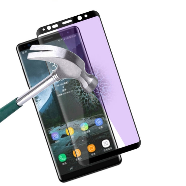 mocolo 0.33mm 9H 3D Round Edge Anti Blue-ray Tempered Glass Film for Galaxy Note8 (Black)