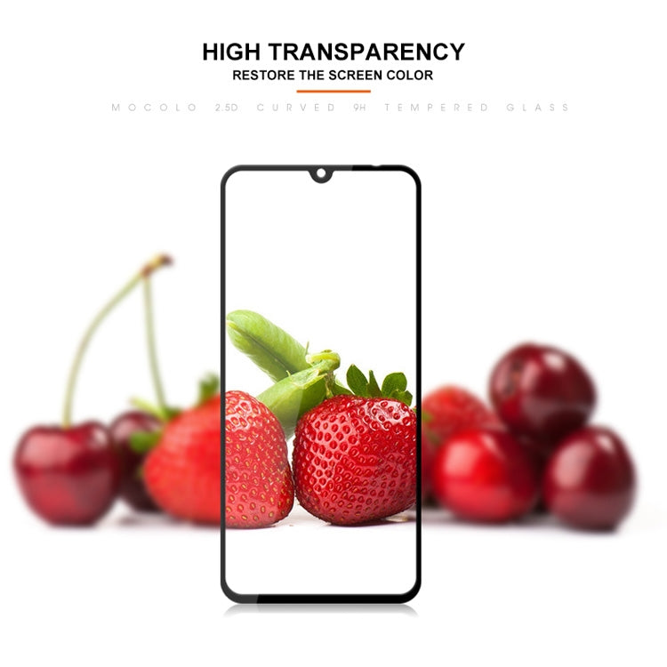 mocolo 0.33mm 9H 2.5D Silk Print Tempered Glass Film for Xiaomi Mi 9 (Black)