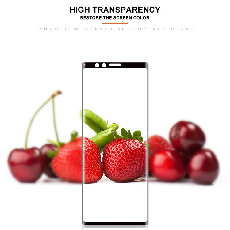 mocolo 0.33mm 9H 3D Round Edge Tempered Glass Film for Sony Xperia 1 / Xperia XZ4 (Black)