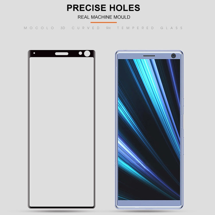mocolo 0.33mm 9H 3D Round Edge Tempered Glass Film for Sony Xperia 10(Black)