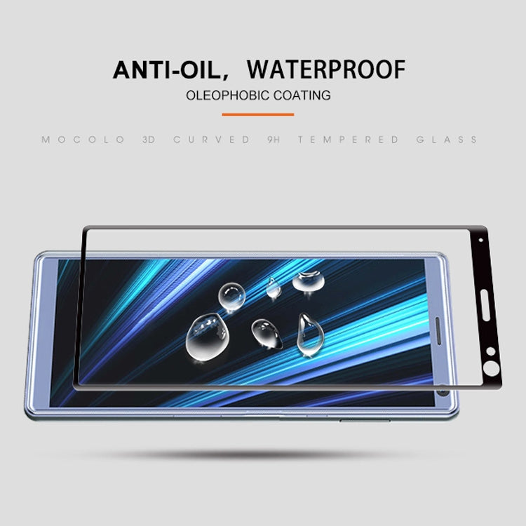 mocolo 0.33mm 9H 3D Round Edge Tempered Glass Film for Sony Xperia 10(Black)