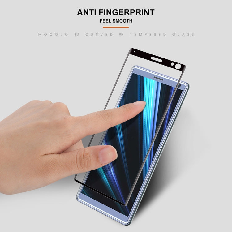 mocolo 0.33mm 9H 3D Round Edge Tempered Glass Film for Sony Xperia 10(Black)