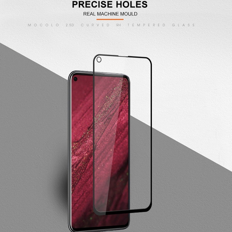mocolo 0.33mm 9H 2.5D Silk Print Tempered Glass Film for Huawei nova 4 (Black)