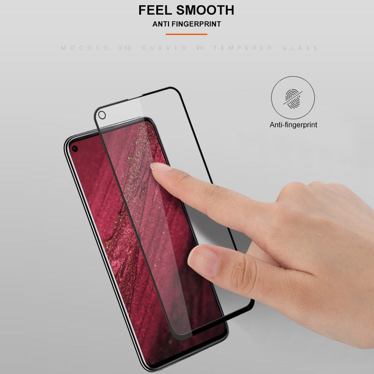 mocolo 0.33mm 9H 2.5D Silk Print Tempered Glass Film for Huawei nova 4 (Black)