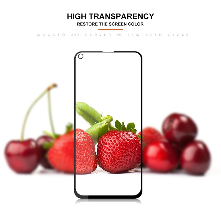 mocolo 0.33mm 9H 2.5D Silk Print Tempered Glass Film for Huawei nova 4 (Black)