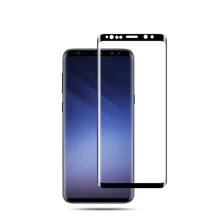 mocolo Full Glue 0.33mm 9H 3D Round Edge Tempered Glass Film for Galaxy S9+ (Black)