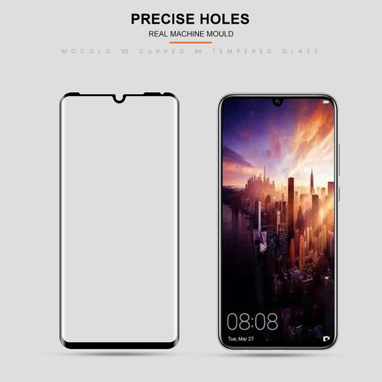 mocolo 0.33mm 9H 3D Round Edge Tempered Glass Film for Huawei P30 Pro(Black)