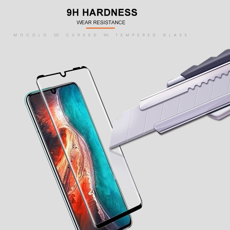 mocolo 0.33mm 9H 3D Round Edge Tempered Glass Film for Huawei P30 Pro(Black)