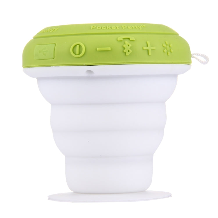 ROCK Multifunctional Pocket Party Bluetooth Speaker Portable Folding Wireless Stereo Light Twinkling Subwoofer Audio Receiver Phone Holder with Built-in Microphone, Support Hands-free Calls, Size: 92mm * 92mm * 35mm(Maximum 87mm)