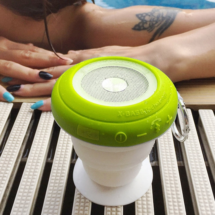 ROCK Multifunctional Pocket Party Bluetooth Speaker Portable Folding Wireless Stereo Light Twinkling Subwoofer Audio Receiver Phone Holder with Built-in Microphone, Support Hands-free Calls, Size: 92mm * 92mm * 35mm(Maximum 87mm)