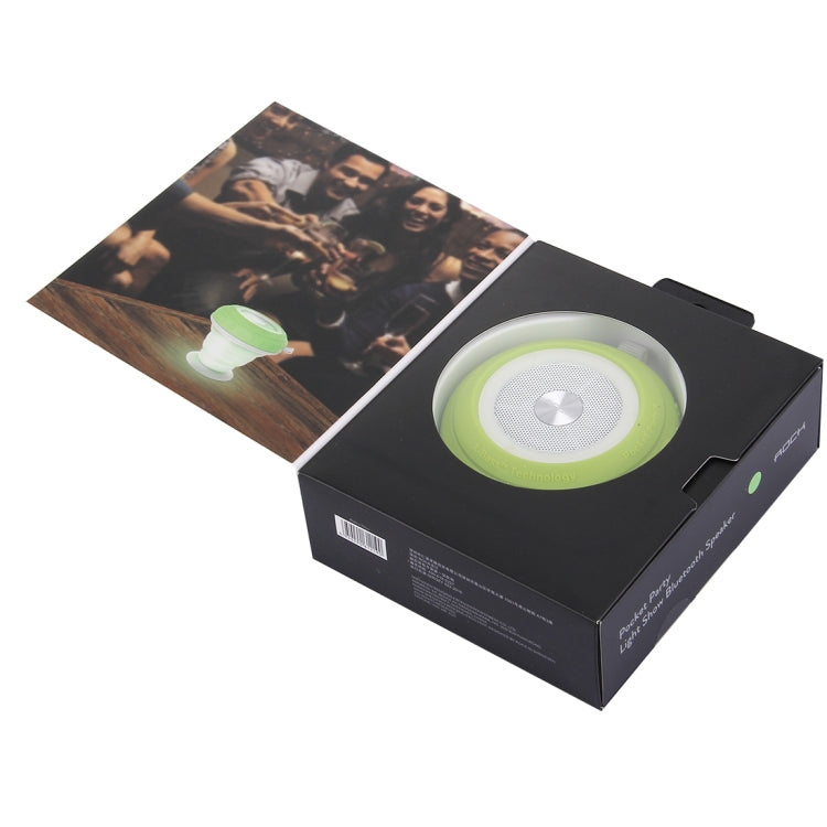 ROCK Multifunctional Pocket Party Bluetooth Speaker Portable Folding Wireless Stereo Light Twinkling Subwoofer Audio Receiver Phone Holder with Built-in Microphone, Support Hands-free Calls, Size: 92mm * 92mm * 35mm(Maximum 87mm)