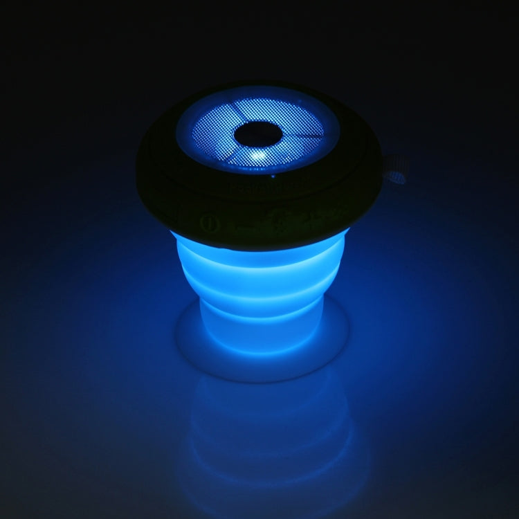 ROCK Multifunctional Pocket Party Bluetooth Speaker Portable Folding Wireless Stereo Light Twinkling Subwoofer Audio Receiver Phone Holder with Built-in Microphone, Support Hands-free Calls, Size: 92mm * 92mm * 35mm(Maximum 87mm)