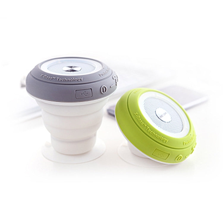 ROCK Multifunctional Pocket Party Bluetooth Speaker Portable Folding Wireless Stereo Light Twinkling Subwoofer Audio Receiver Phone Holder with Built-in Microphone, Support Hands-free Calls, Size: 92mm * 92mm * 35mm(Maximum 87mm)
