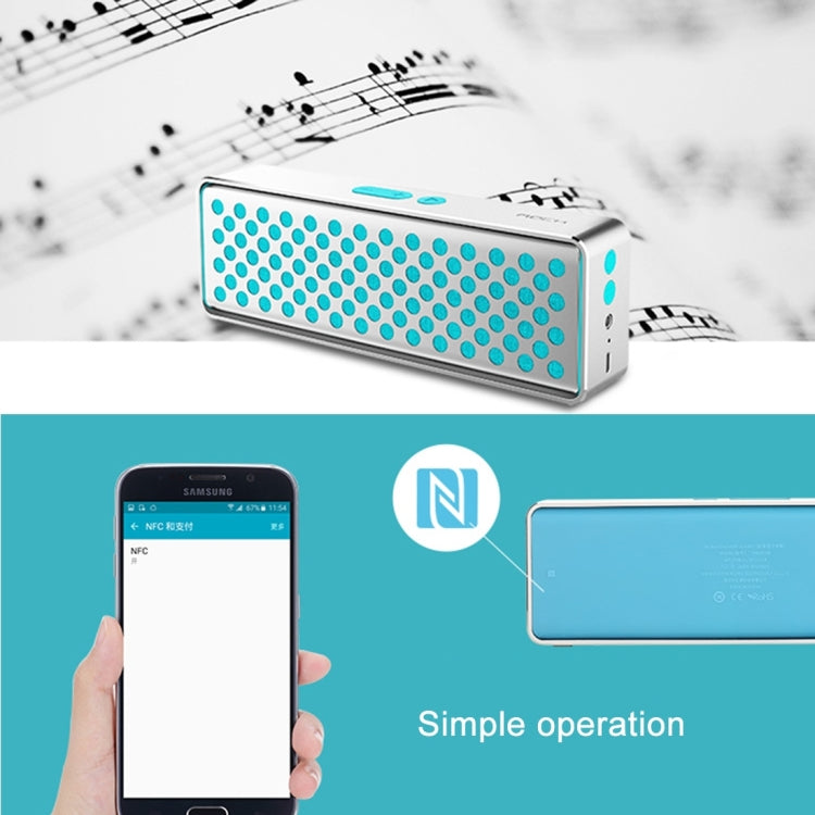 ROCK Mubox Bluetooth Speaker Portable Wireless Stereo Subwoofer Audio Receiver, Support Hands-free Calls , For iPhone, Galaxy, Sony, Lenovo, HTC, Huawei, Google, LG, Xiaomi, other Smartphones