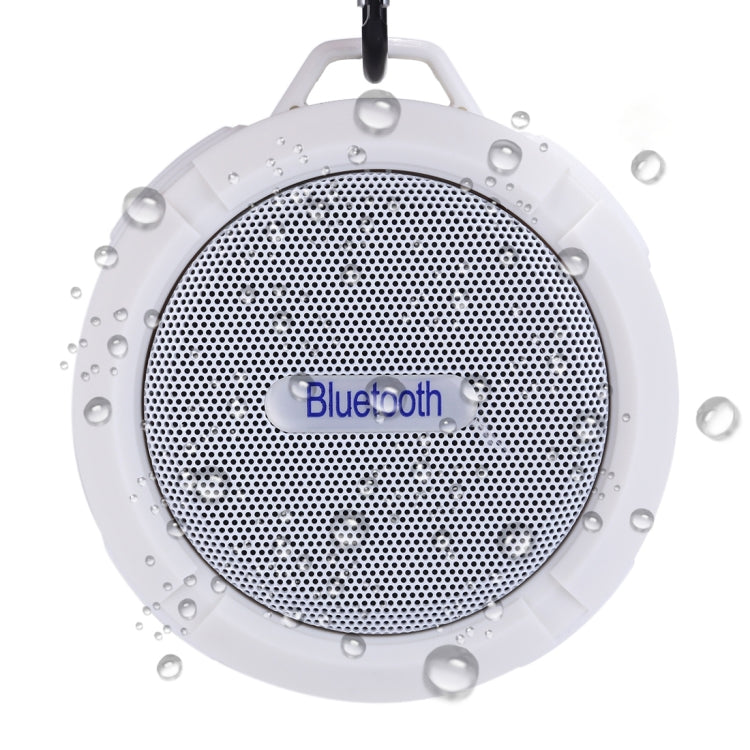 C6 Outdoor Waterproof Bluetooth Speaker, with Suction, Supporting Handsfree(White)