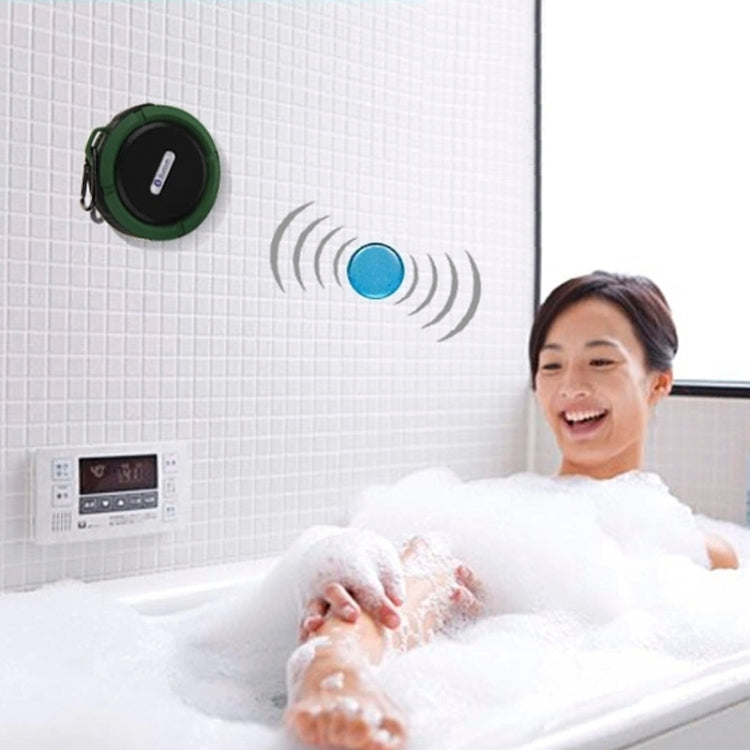 C6 Outdoor Waterproof Bluetooth Speaker, with Suction, Supporting Handsfree(White)