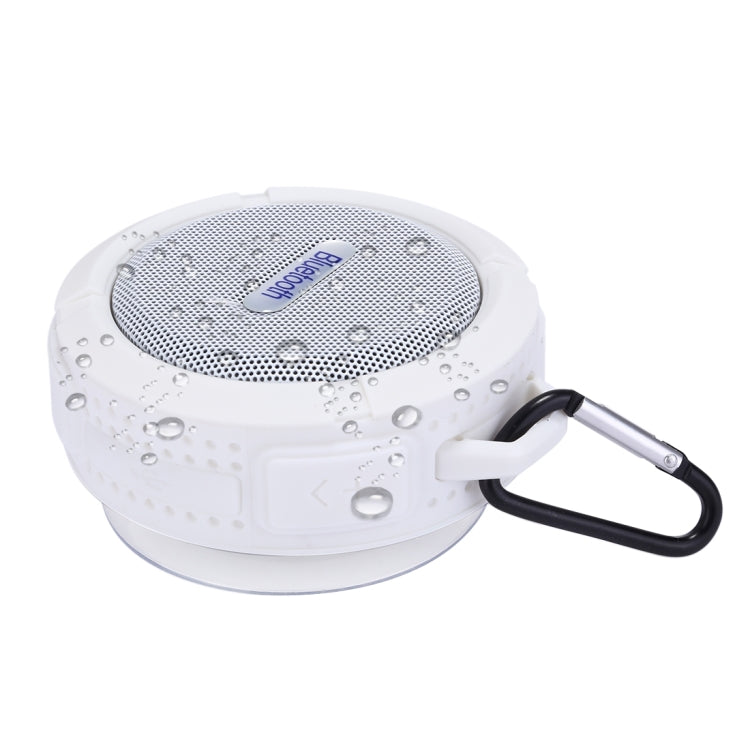 C6 Outdoor Waterproof Bluetooth Speaker, with Suction, Supporting Handsfree(White)