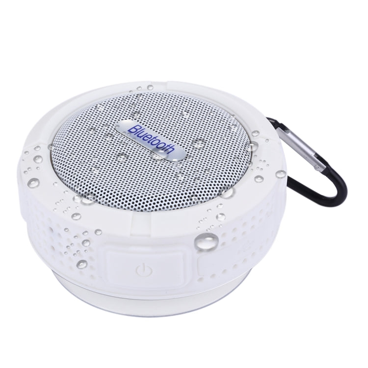 C6 Outdoor Waterproof Bluetooth Speaker, with Suction, Supporting Handsfree(White)