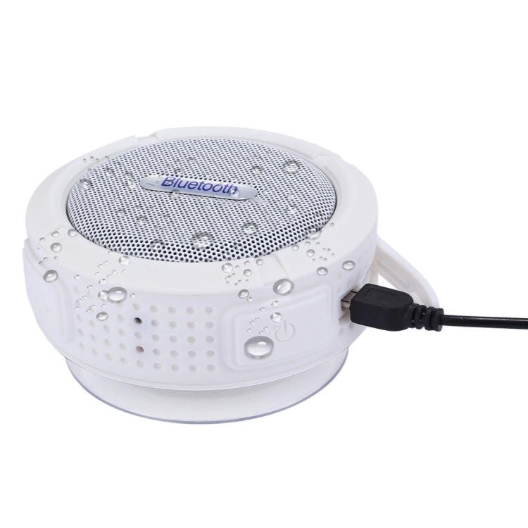 C6 Outdoor Waterproof Bluetooth Speaker, with Suction, Supporting Handsfree(White)