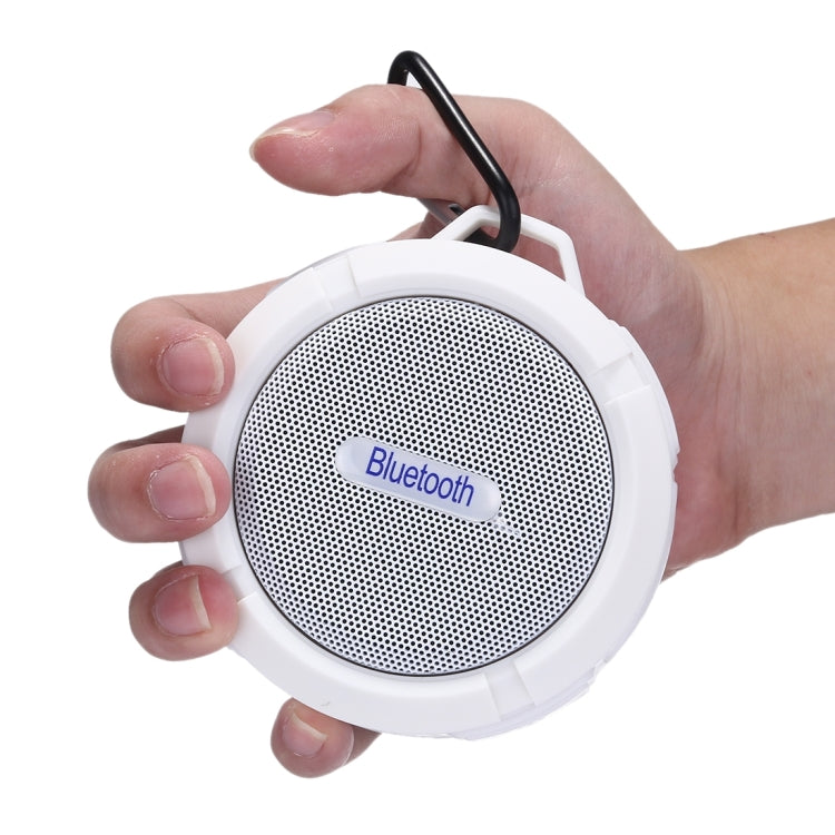 C6 Outdoor Waterproof Bluetooth Speaker, with Suction, Supporting Handsfree(White)