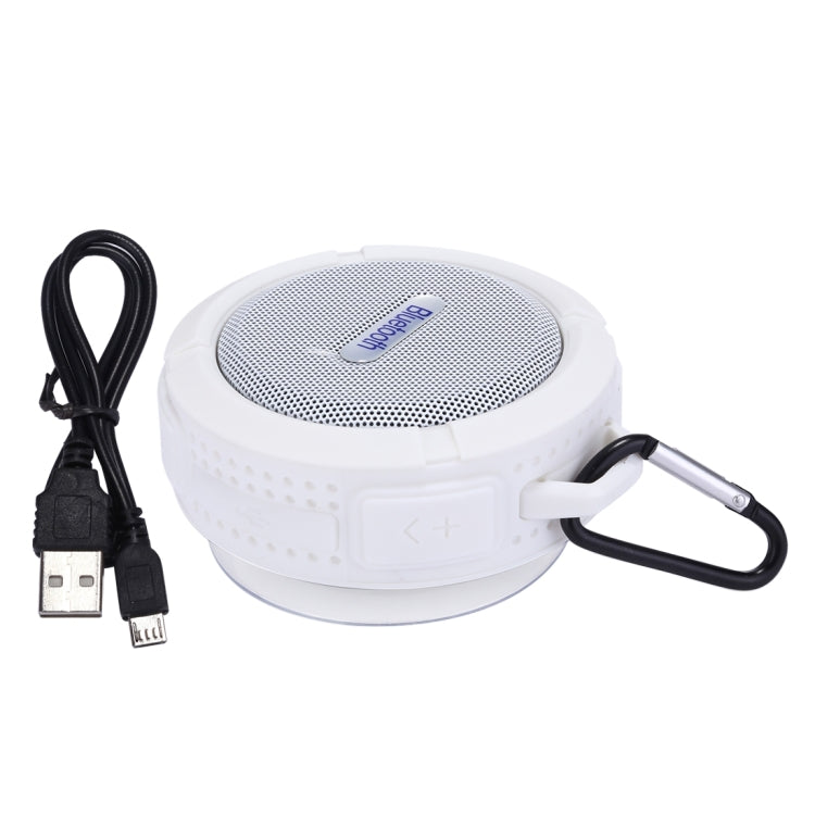 C6 Outdoor Waterproof Bluetooth Speaker, with Suction, Supporting Handsfree(White)