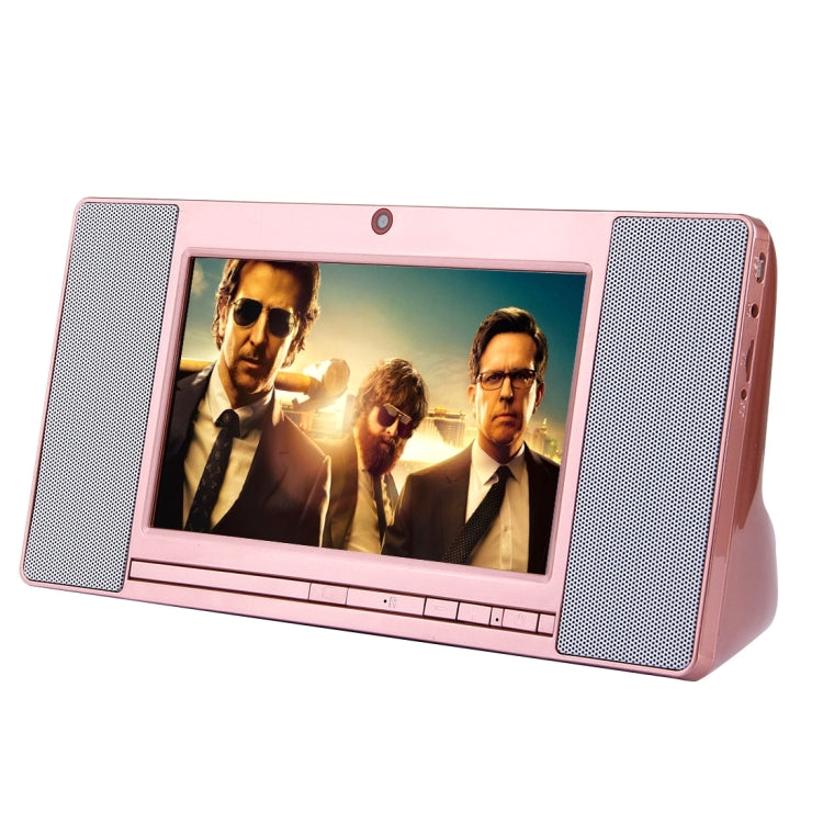 S01 WiFi Smart Speaker, 7.0 inch Display, Android 4.4 Allwinner A33 Cortex A7 Quad Core 1.3GHz, RAM: 1GB, ROM: 8GB, 2.0MP Camera(Rose Gold)