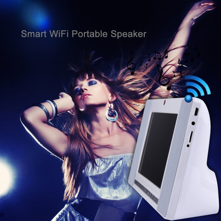 S01 WiFi Smart Speaker, 7.0 inch Display, Android 4.4 Allwinner A33 Cortex A7 Quad Core 1.3GHz, RAM: 1GB, ROM: 8GB, 2.0MP Camera(Rose Gold)