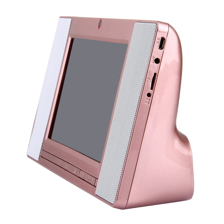 S01 WiFi Smart Speaker, 7.0 inch Display, Android 4.4 Allwinner A33 Cortex A7 Quad Core 1.3GHz, RAM: 1GB, ROM: 8GB, 2.0MP Camera(Rose Gold)