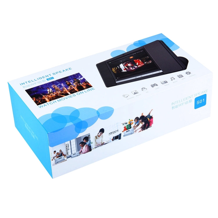 S01 WiFi Smart Speaker, 7.0 inch Display, Android 4.4 Allwinner A33 Cortex A7 Quad Core 1.3GHz, RAM: 1GB, ROM: 8GB, 2.0MP Camera(Rose Gold)