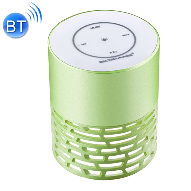 BOXIANG Q5 Multifunctional Color LED Light Wireless Bluetooth Speaker , with Mic, Support Hands-free Answer Phone & FM Radio & TF Card & Touch Button