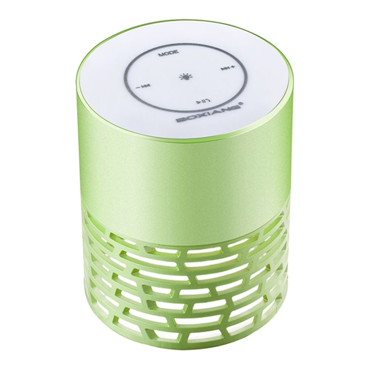 BOXIANG Q5 Multifunctional Color LED Light Wireless Bluetooth Speaker , with Mic, Support Hands-free Answer Phone & FM Radio & TF Card & Touch Button