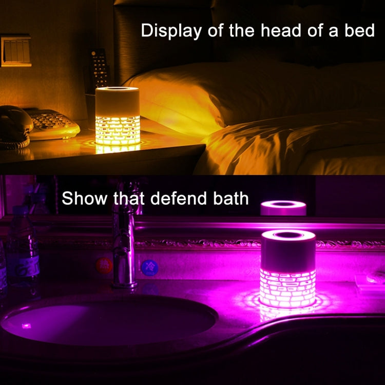 BOXIANG Q5 Multifunctional Color LED Light Wireless Bluetooth Speaker , with Mic, Support Hands-free Answer Phone & FM Radio & TF Card & Touch Button