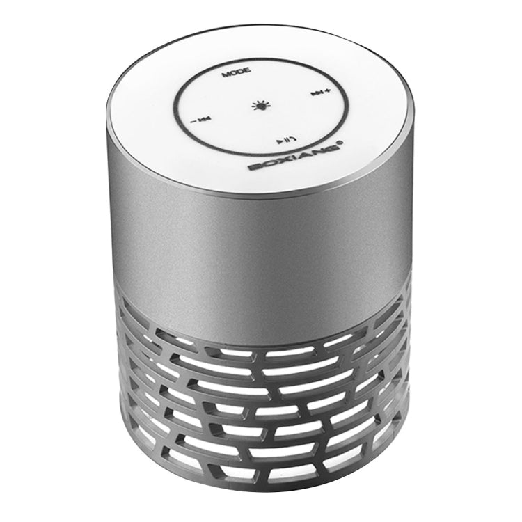 BOXIANG Q5 Multifunctional Color LED Light Wireless Bluetooth Speaker , with Mic, Support Hands-free Answer Phone & FM Radio & TF Card & Touch Button