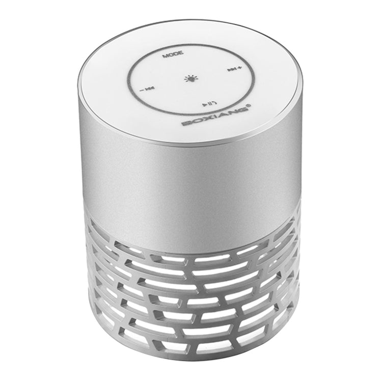 BOXIANG Q5 Multifunctional Color LED Light Wireless Bluetooth Speaker , with Mic, Support Hands-free Answer Phone & FM Radio & TF Card & Touch Button