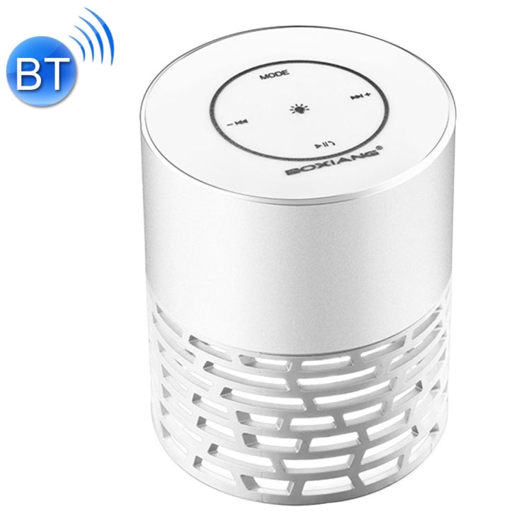 BOXIANG Q5 Multifunctional Color LED Light Wireless Bluetooth Speaker , with Mic, Support Hands-free Answer Phone & FM Radio & TF Card & Touch Button
