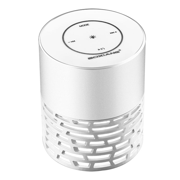 BOXIANG Q5 Multifunctional Color LED Light Wireless Bluetooth Speaker , with Mic, Support Hands-free Answer Phone & FM Radio & TF Card & Touch Button