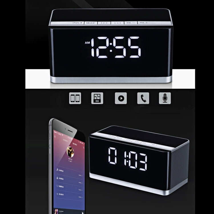 MUSKY DY 27 HiFi Portable Bluetooth Speaker with Mic & Handsfree, Support Clock Alarm / AUX, For iPhone, iPad, Galaxy, Sony, Lenovo, HTC, Huawei, Google, LG, Xiaomi, other Smartphones