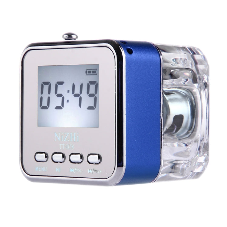 NiZHi TT-028 Multifunctional Mini Card Music Playback Speaker , with LCD Display & Color Light, Support TF Card & U-disk & AUX Line In and Out & FM Function
