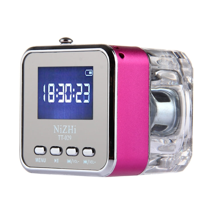 NiZHi TT-029 Multifunctional Mini Multimedia Music Playback Speaker , with LCD Display & Color Light, Support TF Card & U-disk & AUX Line In and Out & FM & Alarm Clock and Time & Lyrics Display  Function