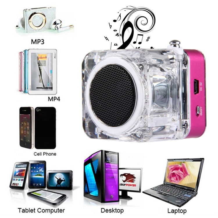NiZHi TT-029 Multifunctional Mini Multimedia Music Playback Speaker , with LCD Display & Color Light, Support TF Card & U-disk & AUX Line In and Out & FM & Alarm Clock and Time & Lyrics Display  Function