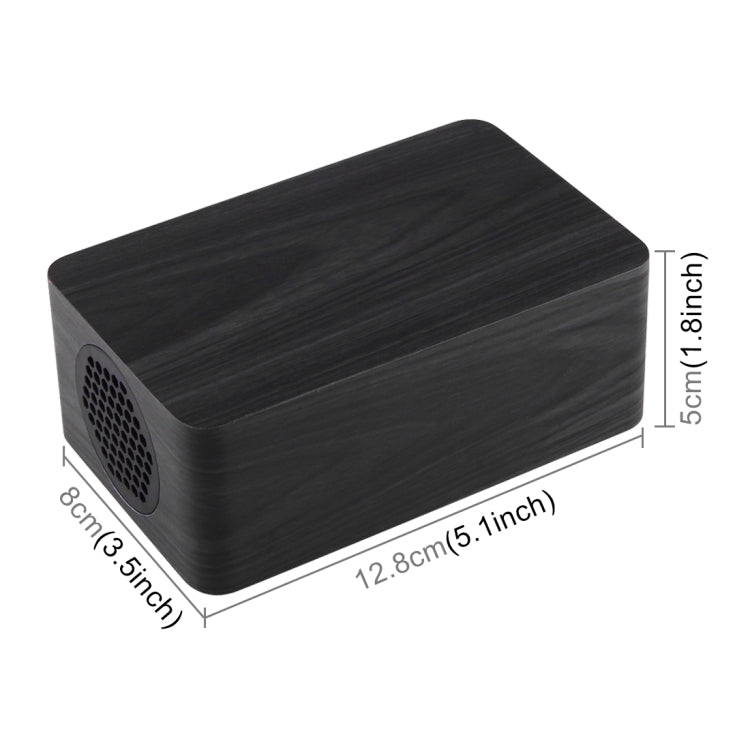 Multifunctional Wooden Wireless Bluetooth Stereo Speaker, with LED Clock & 64 Chord Music Alarm